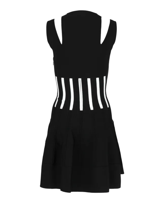Coutout Shoulder Corset Mini Dress made by Alexander McQueen