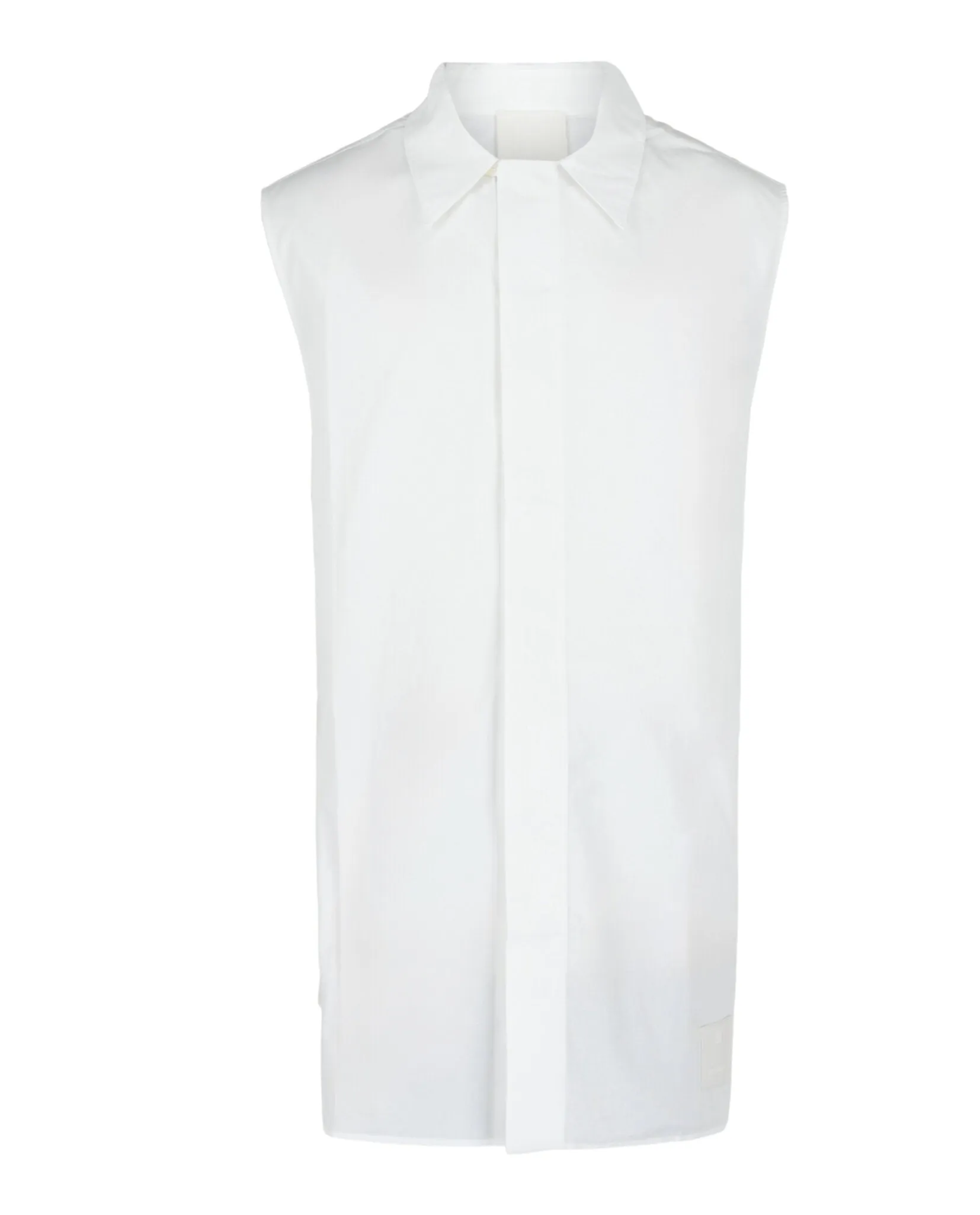 Sleeveless Shirt In Cotton sold by Lord & Taylor product image thumbnail 3