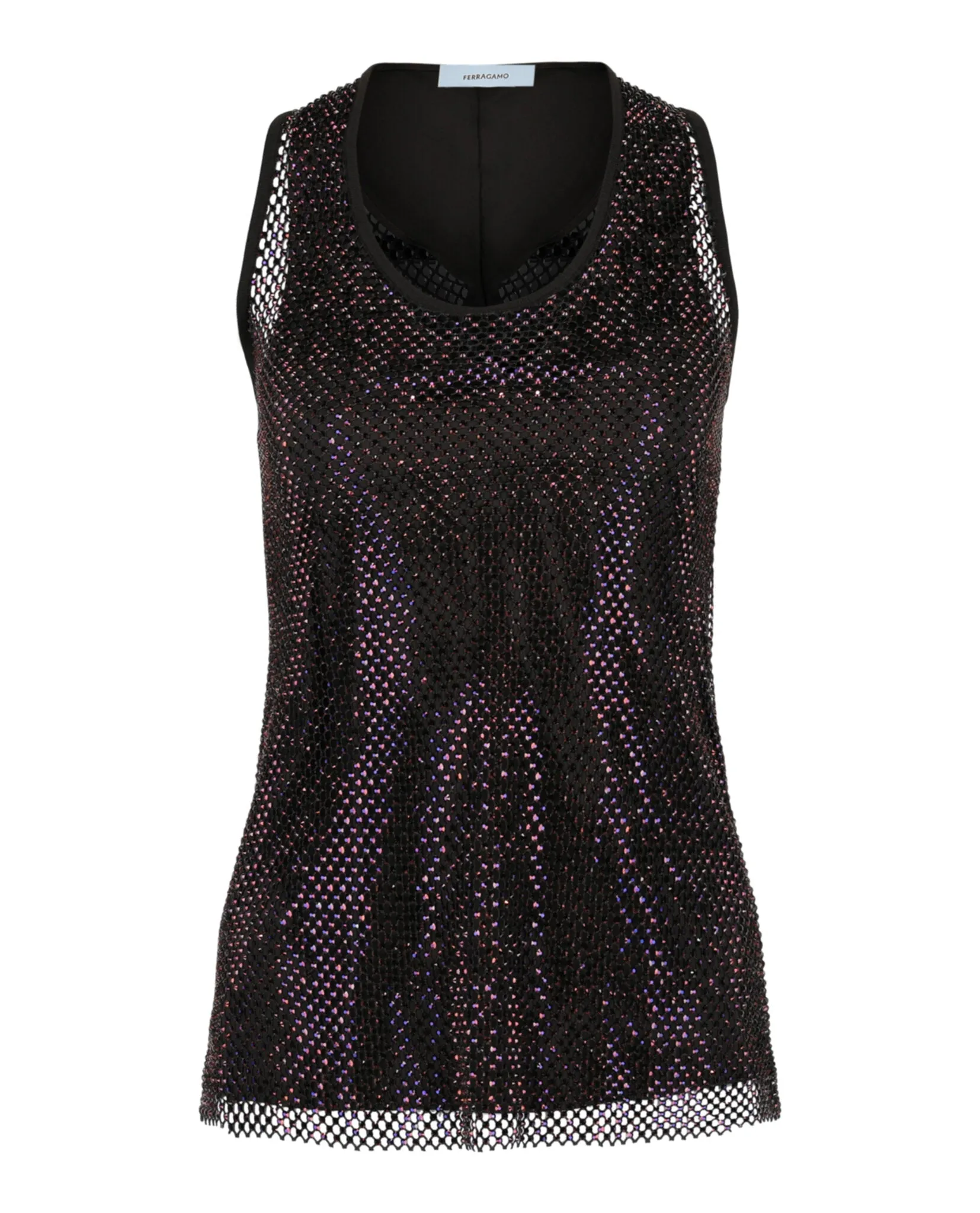 Crystal Embellished Mesh Tank Top sold by Lord & Taylor product image thumbnail 3