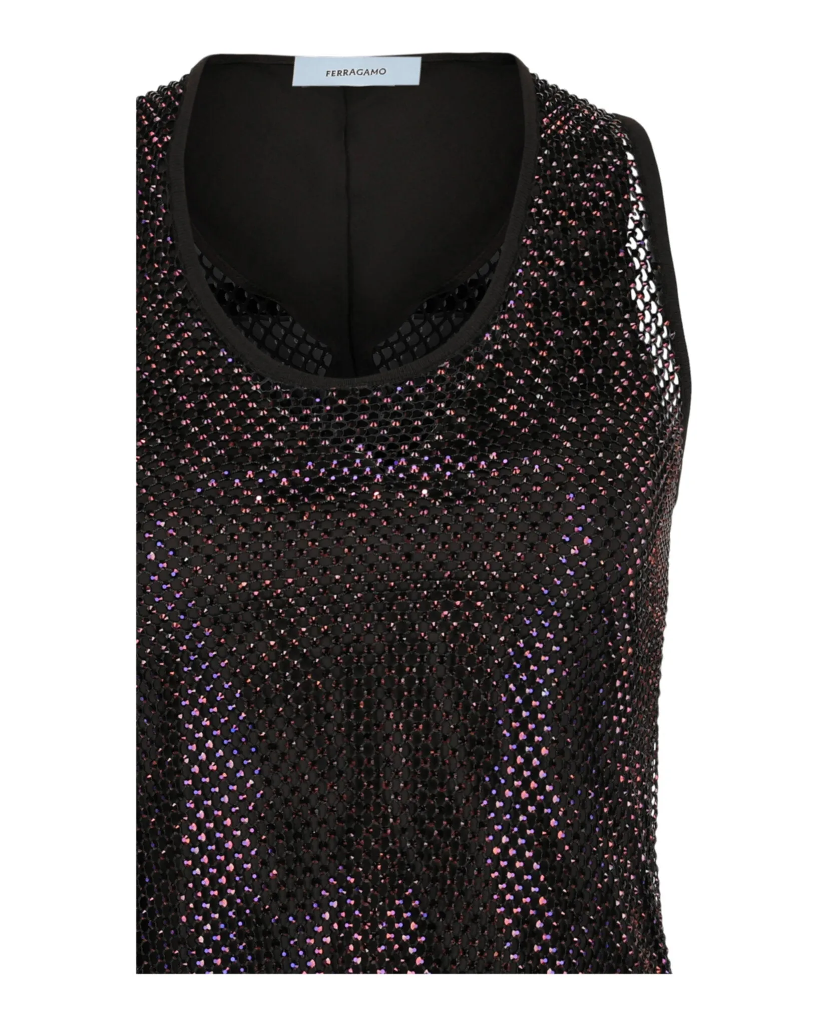 Crystal Embellished Mesh Tank Top sold by Lord & Taylor product image thumbnail 2