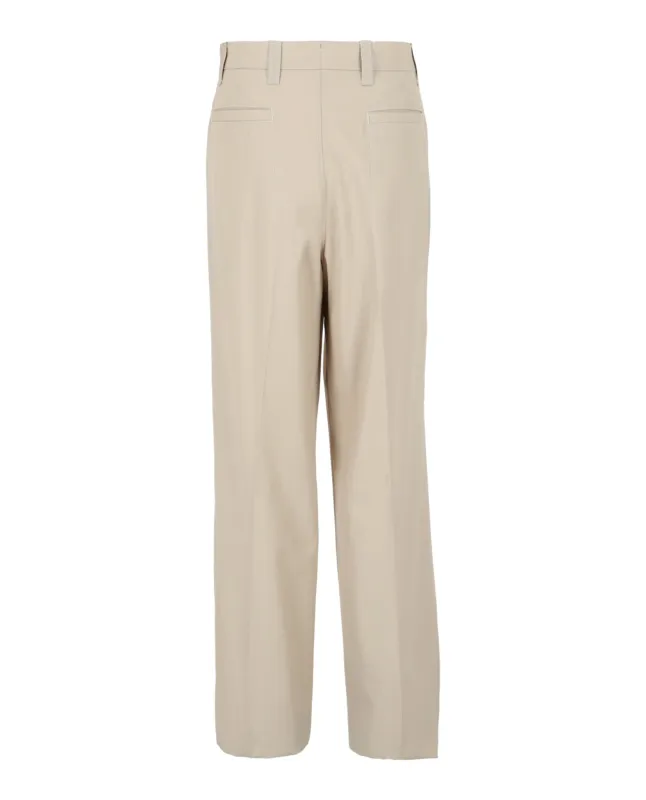 Stitched Wide Leg Trousers made by Salvatore Ferragamo