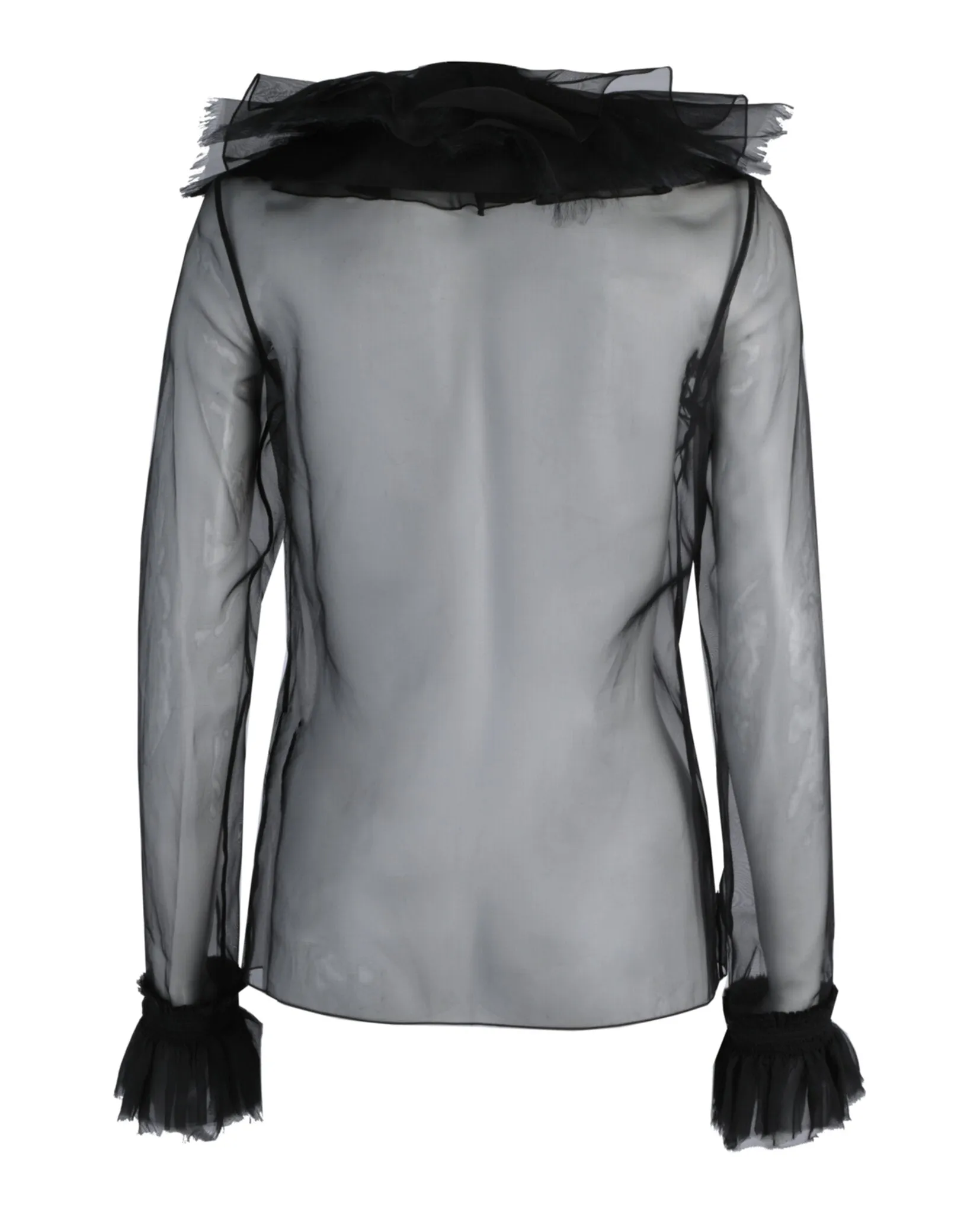 Ruffled Silk-Organza Blouse sold by Lord & Taylor