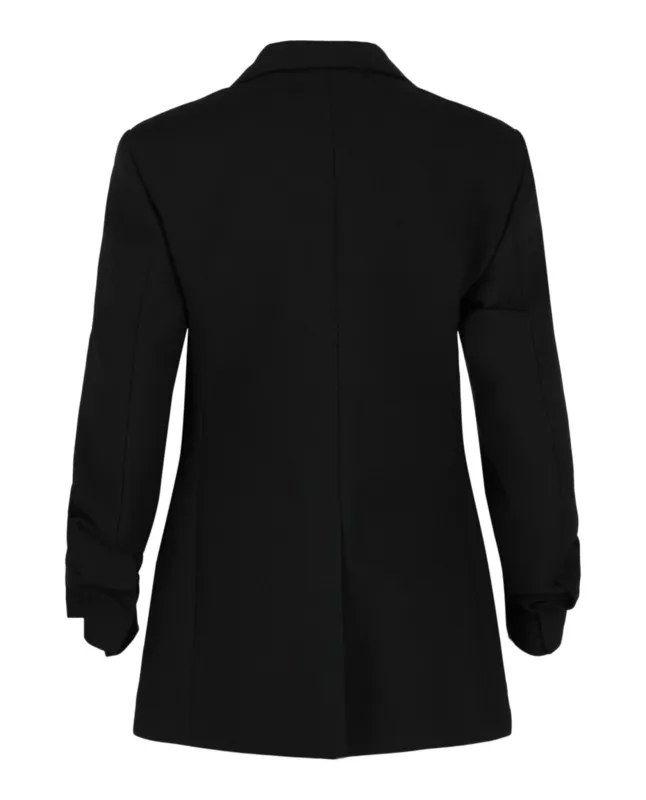 Notched Lapel Wool Blazer made by Salvatore Ferragamo