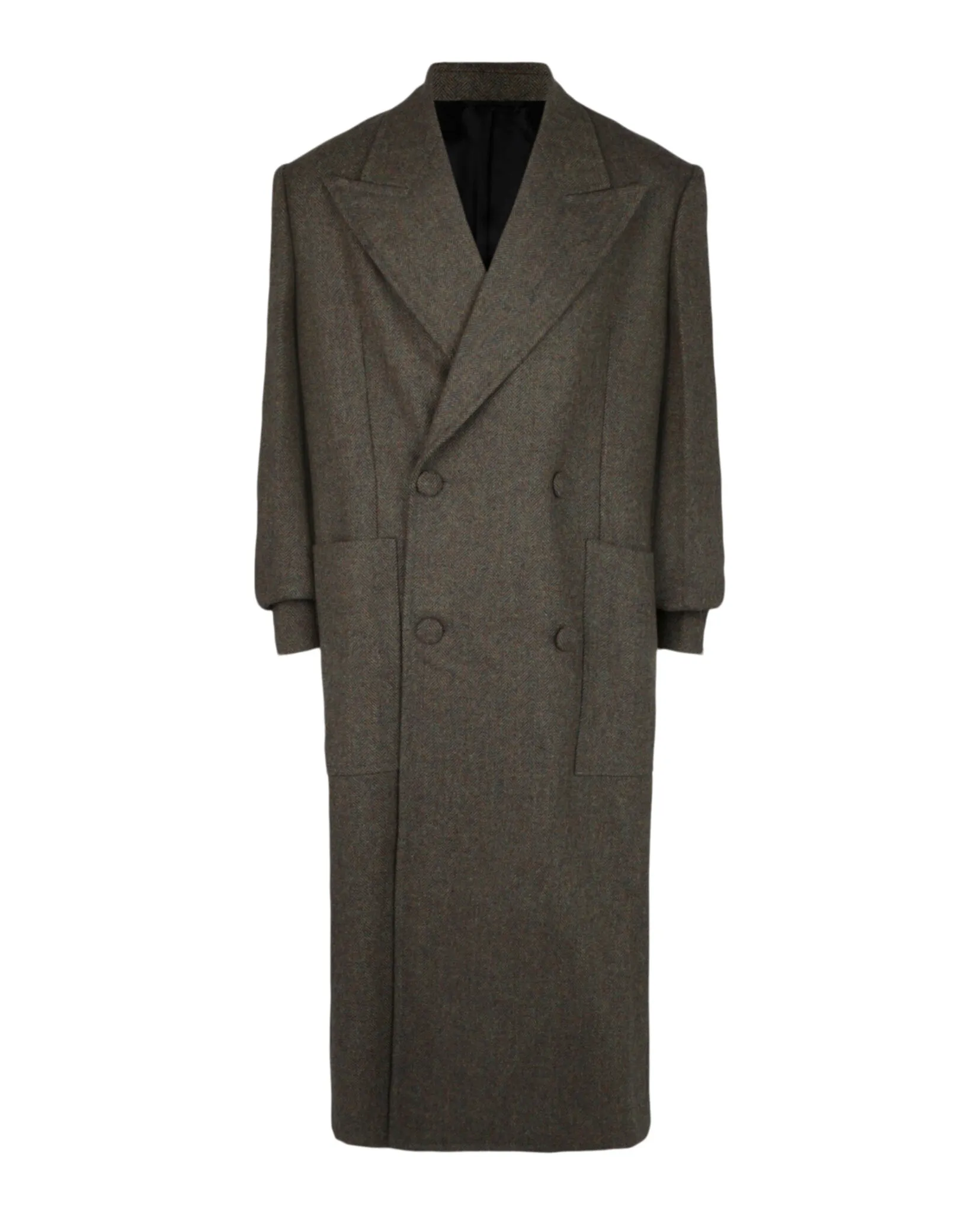 Double Breasted Herringbone Coat sold by Lord & Taylor product image thumbnail 3