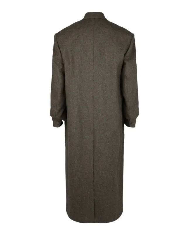 Double Breasted Herringbone Coat made by Givenchy