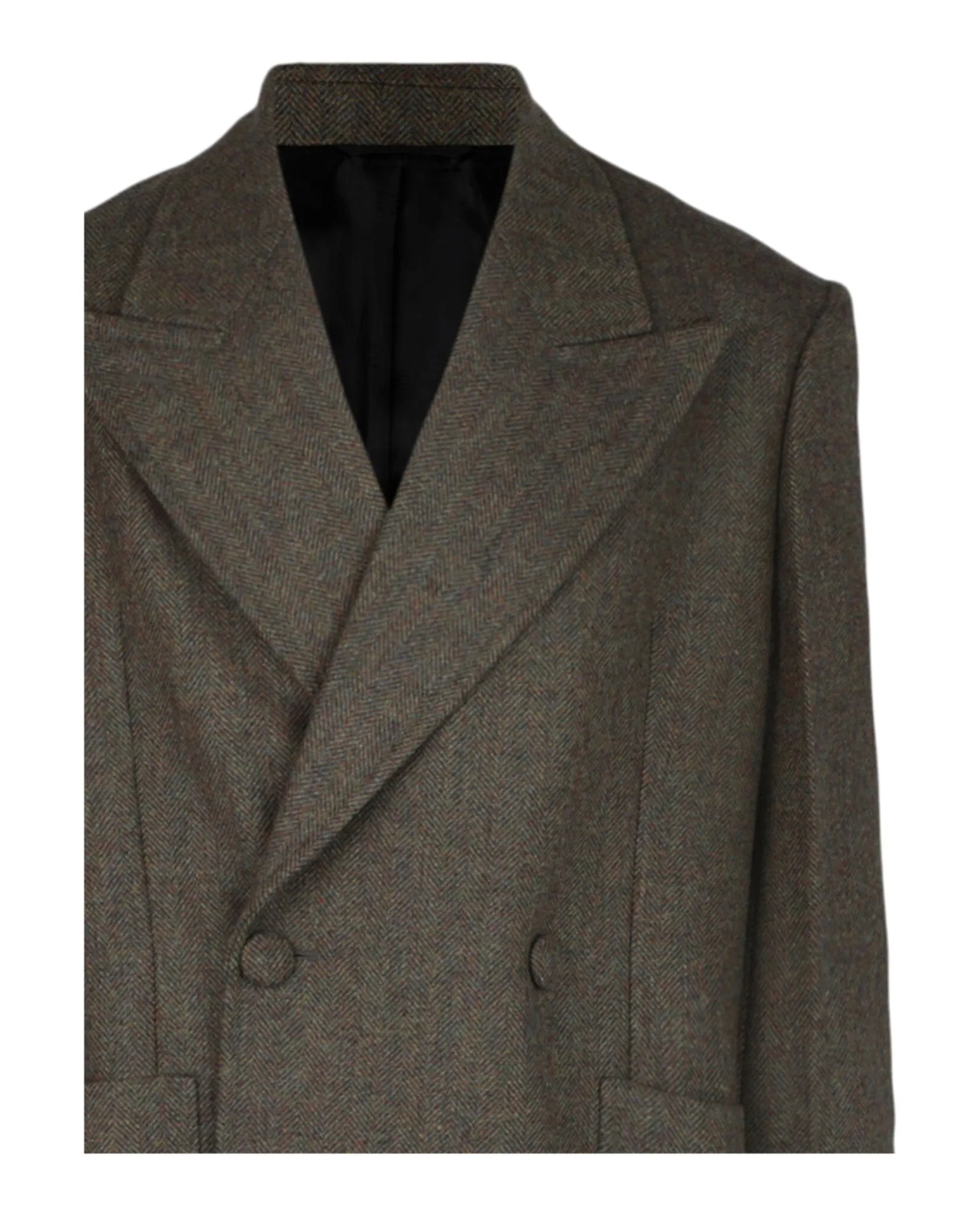Double Breasted Herringbone Coat sold by Lord & Taylor product image thumbnail 2