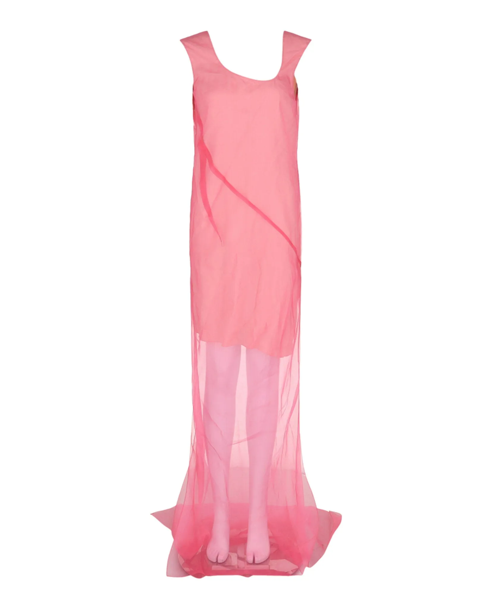Sheer Silk Maxi Dress sold by Lord & Taylor product image thumbnail 4