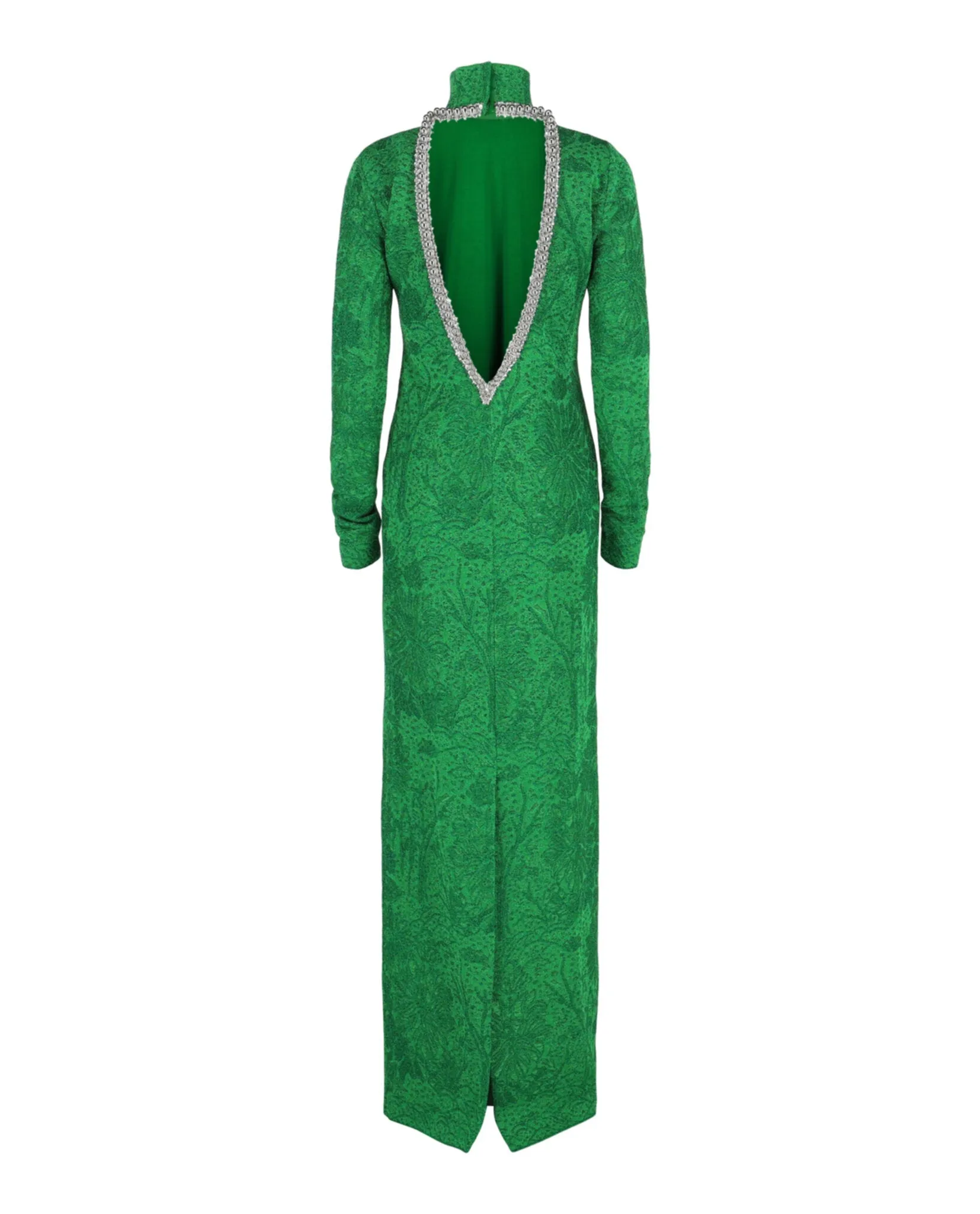 Embellished Open-Back Jacquard Gown sold by Lord & Taylor