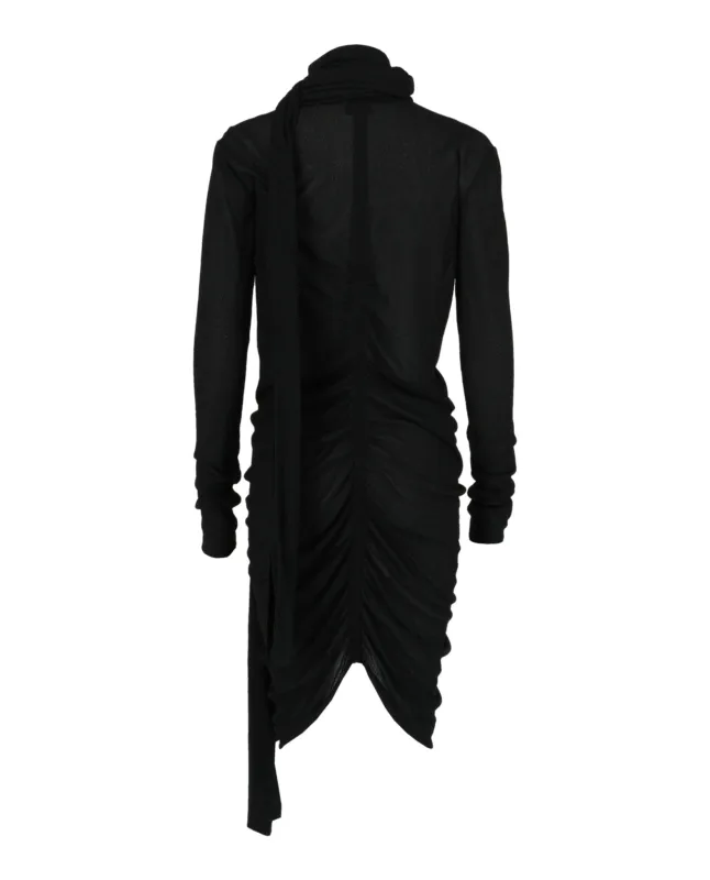 Ruched Scarf Stretch-Crepe Dress made by Givenchy