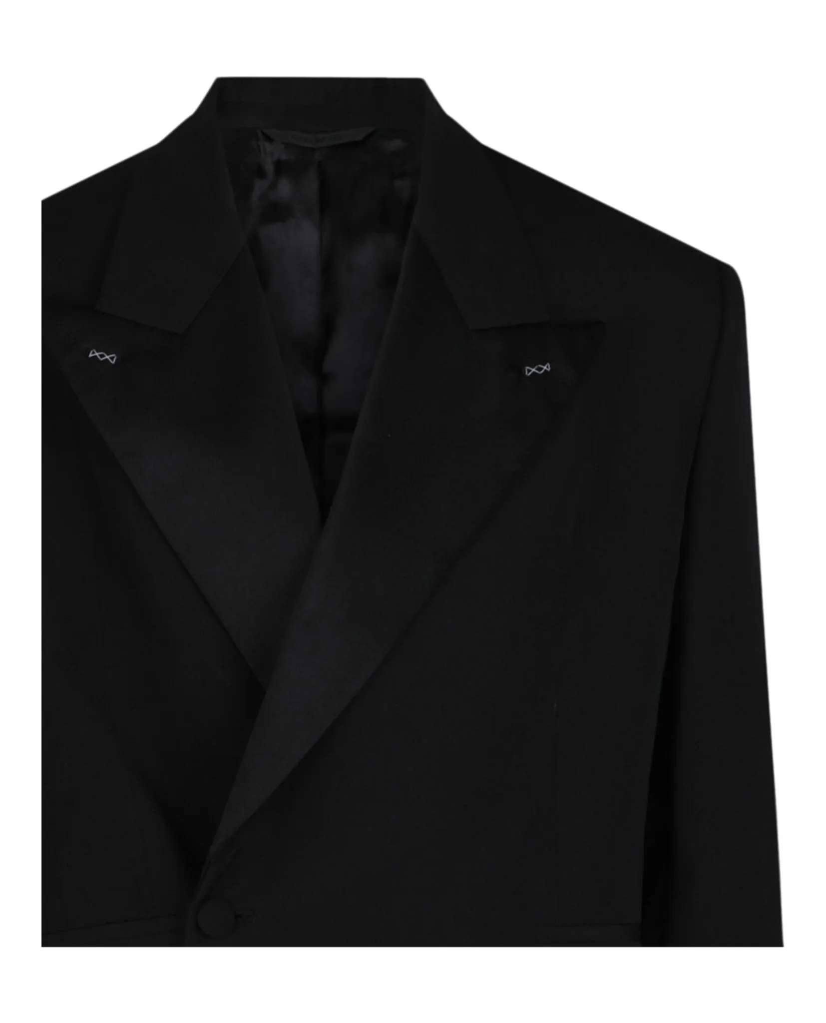 Oversized Wool Blazer With Satin Lapels sold by Lord & Taylor product image thumbnail 2
