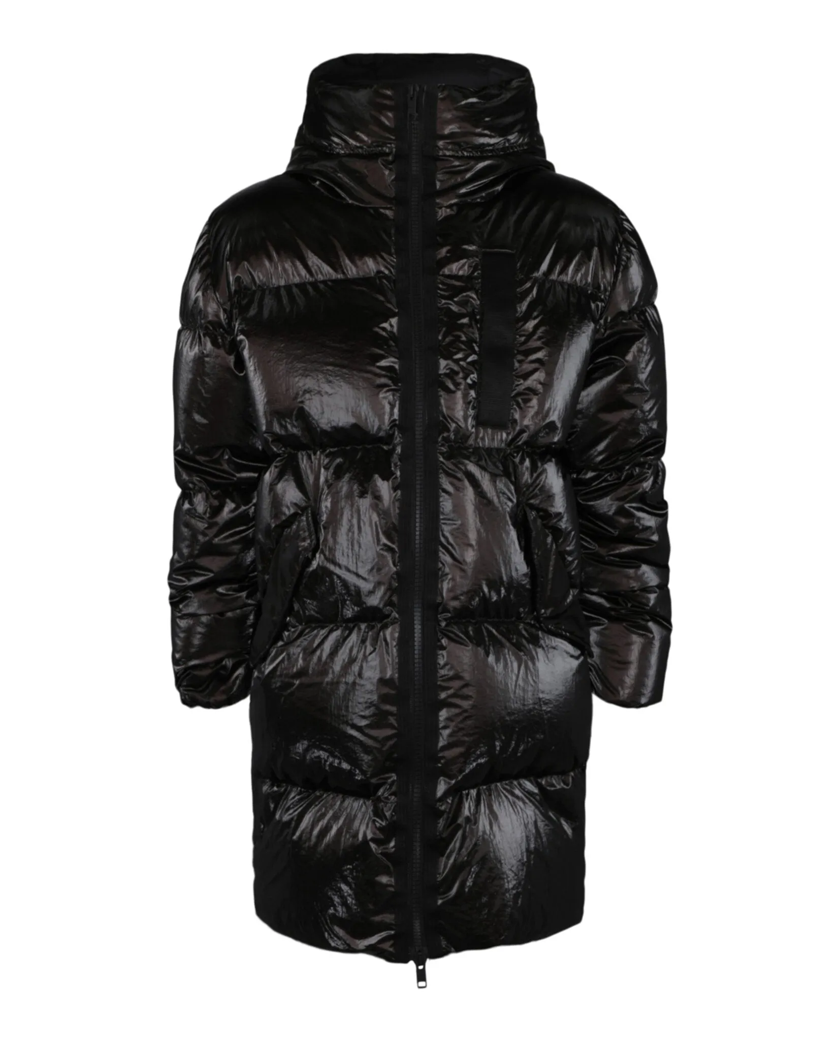 Metallic Long Puffer Jacket sold by Lord & Taylor product image thumbnail 5