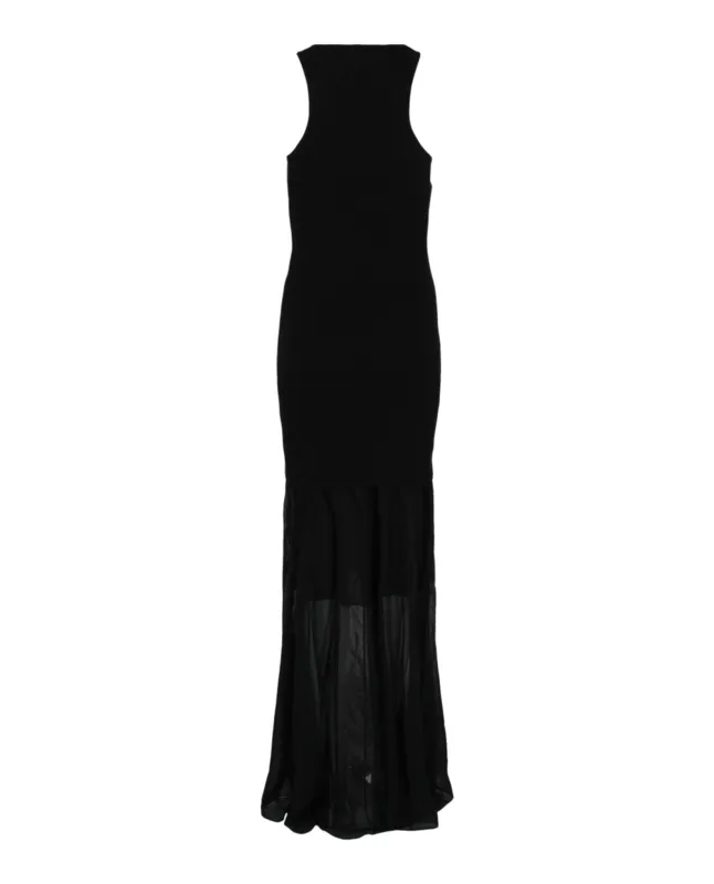 Ribbed Bustier Mesh Maxi Dress made by Givenchy