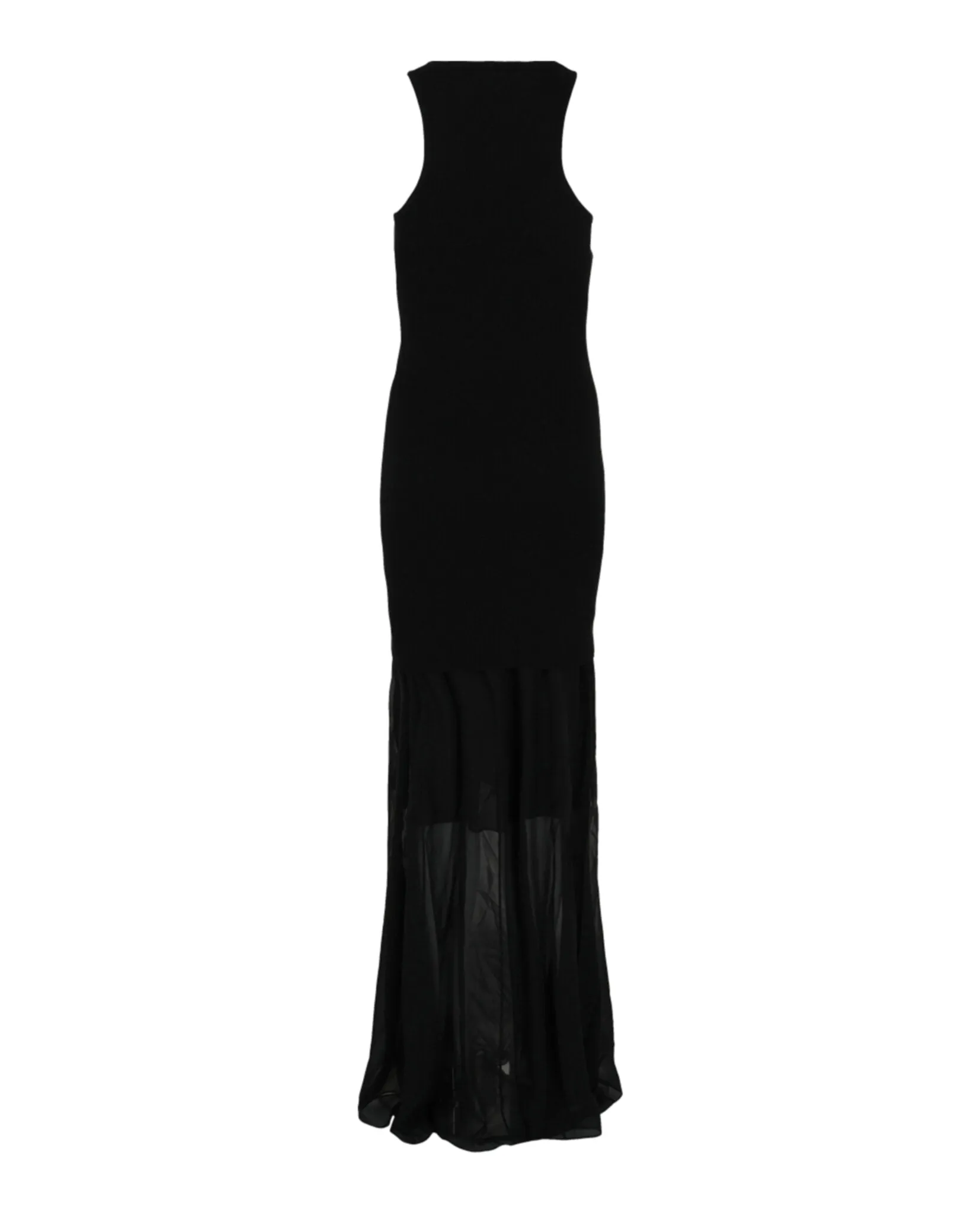 Ribbed Bustier Mesh Maxi Dress sold by Lord & Taylor