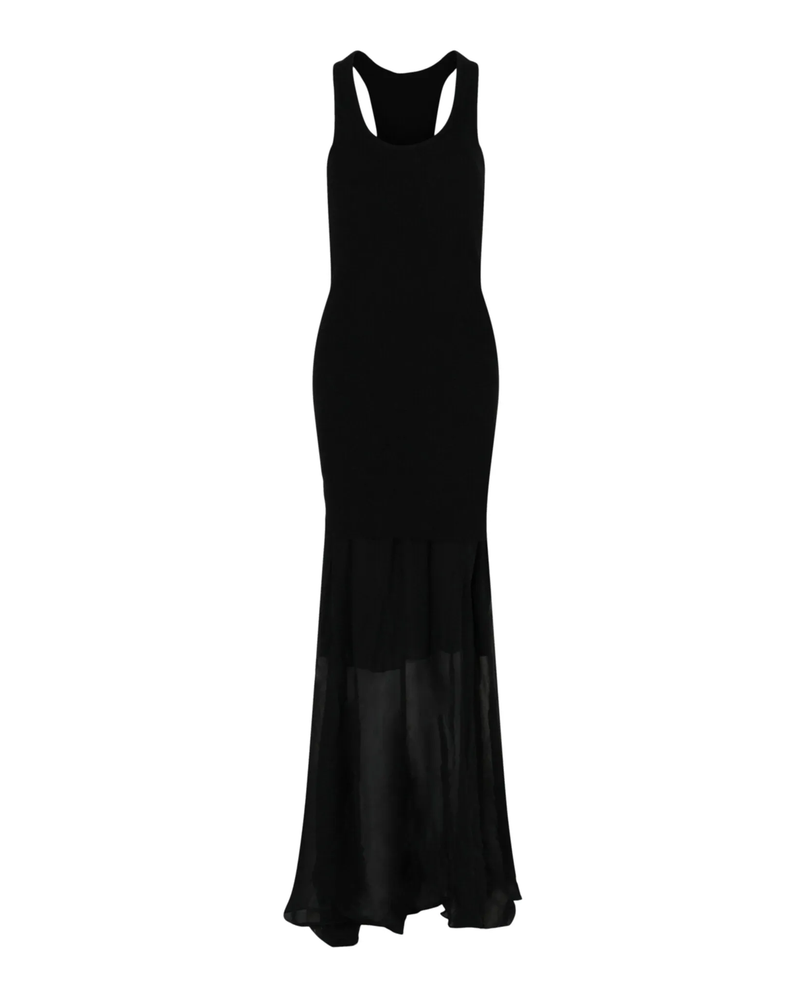 Ribbed Bustier Mesh Maxi Dress sold by Lord & Taylor product image thumbnail 3