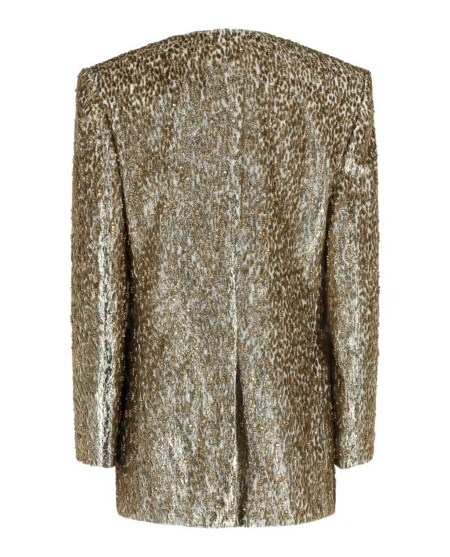 Beaded Animal Print Single-Breasted Blazer made by Givenchy