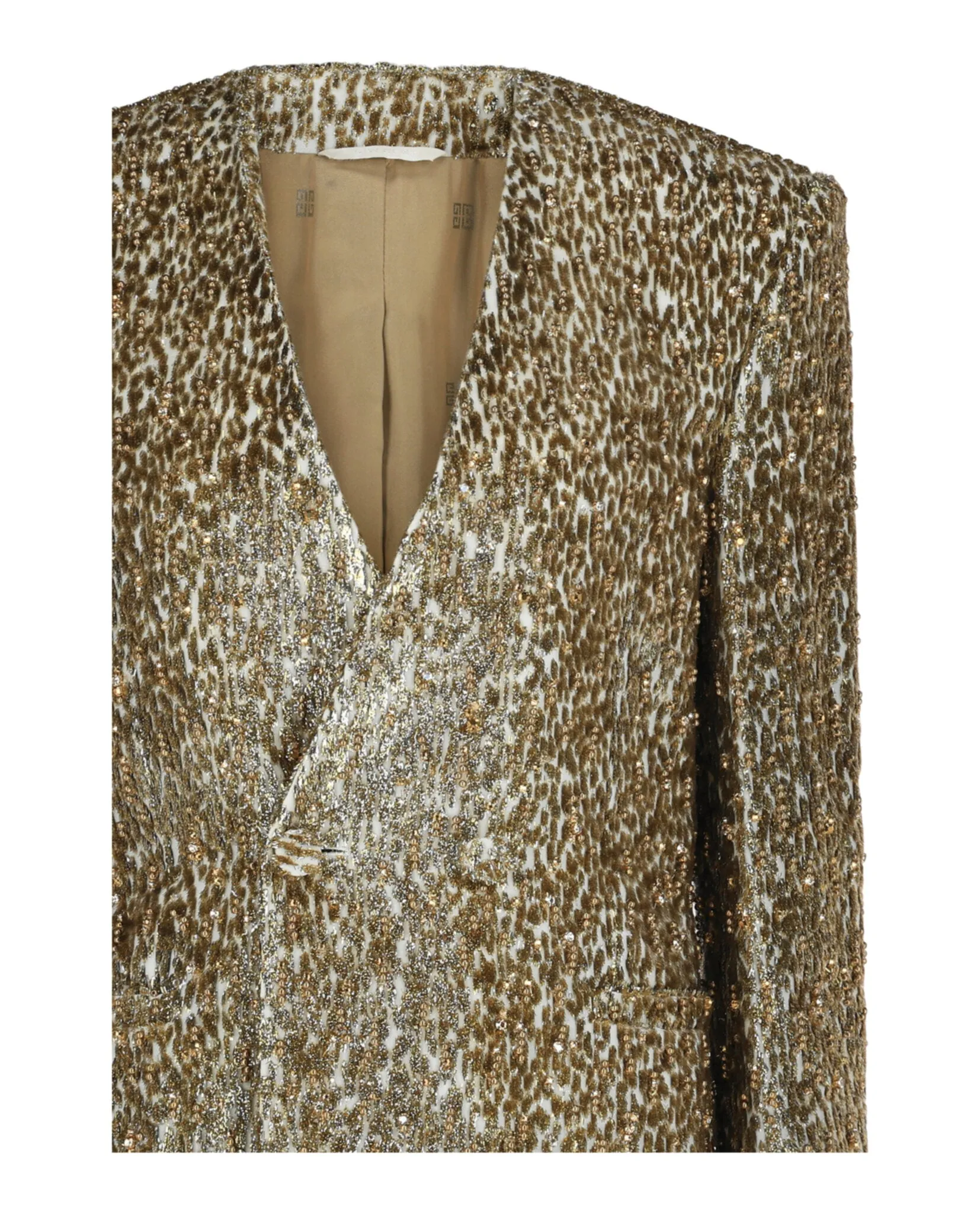 Beaded Animal Print Single-Breasted Blazer sold by Lord & Taylor product image thumbnail 2
