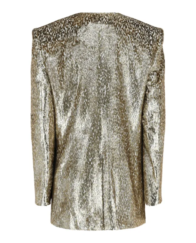 Animal Print Single-Breasted Blazer made by Givenchy