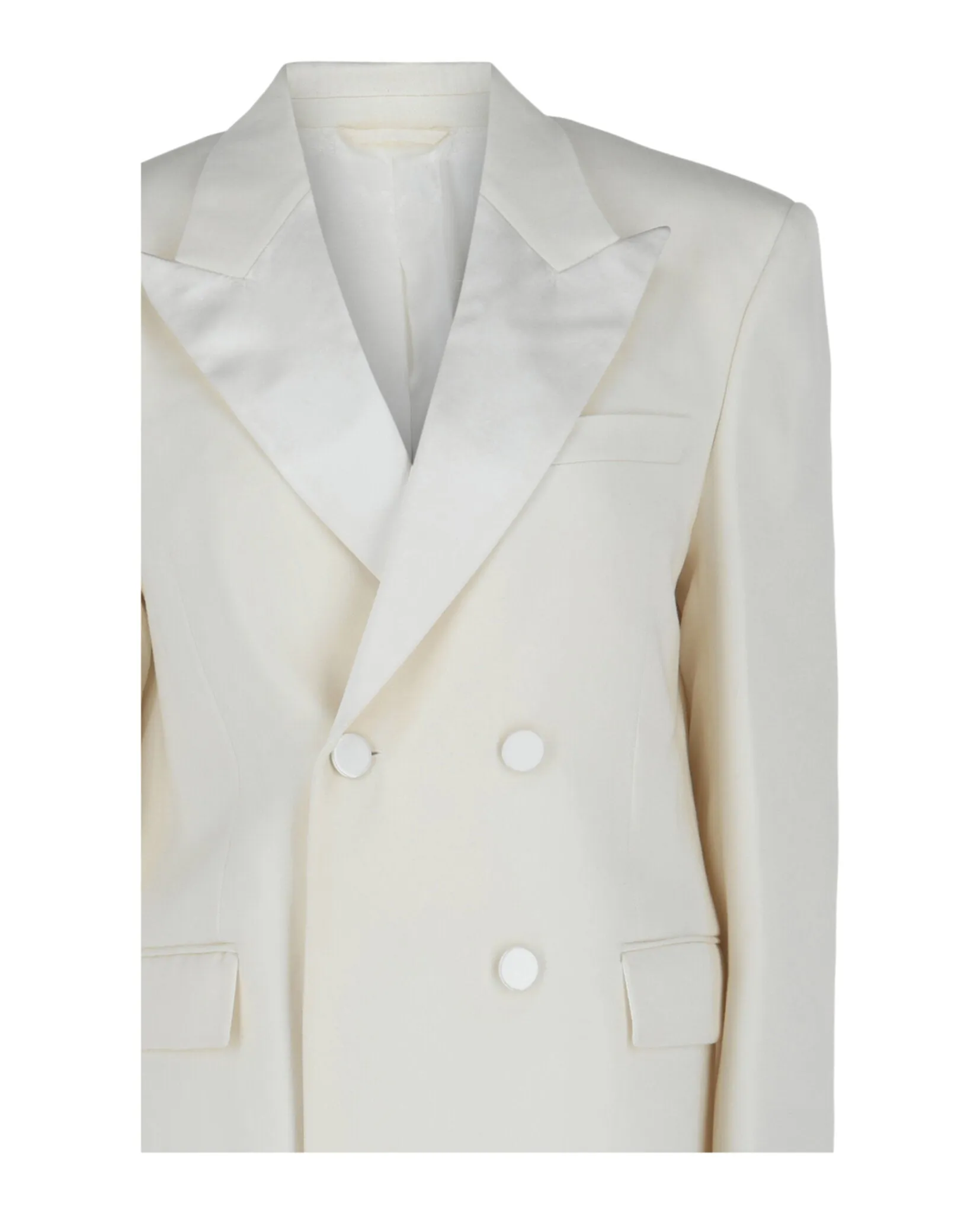 Double-Breasted Satin Trimmed Jacket sold by Lord & Taylor product image thumbnail 2