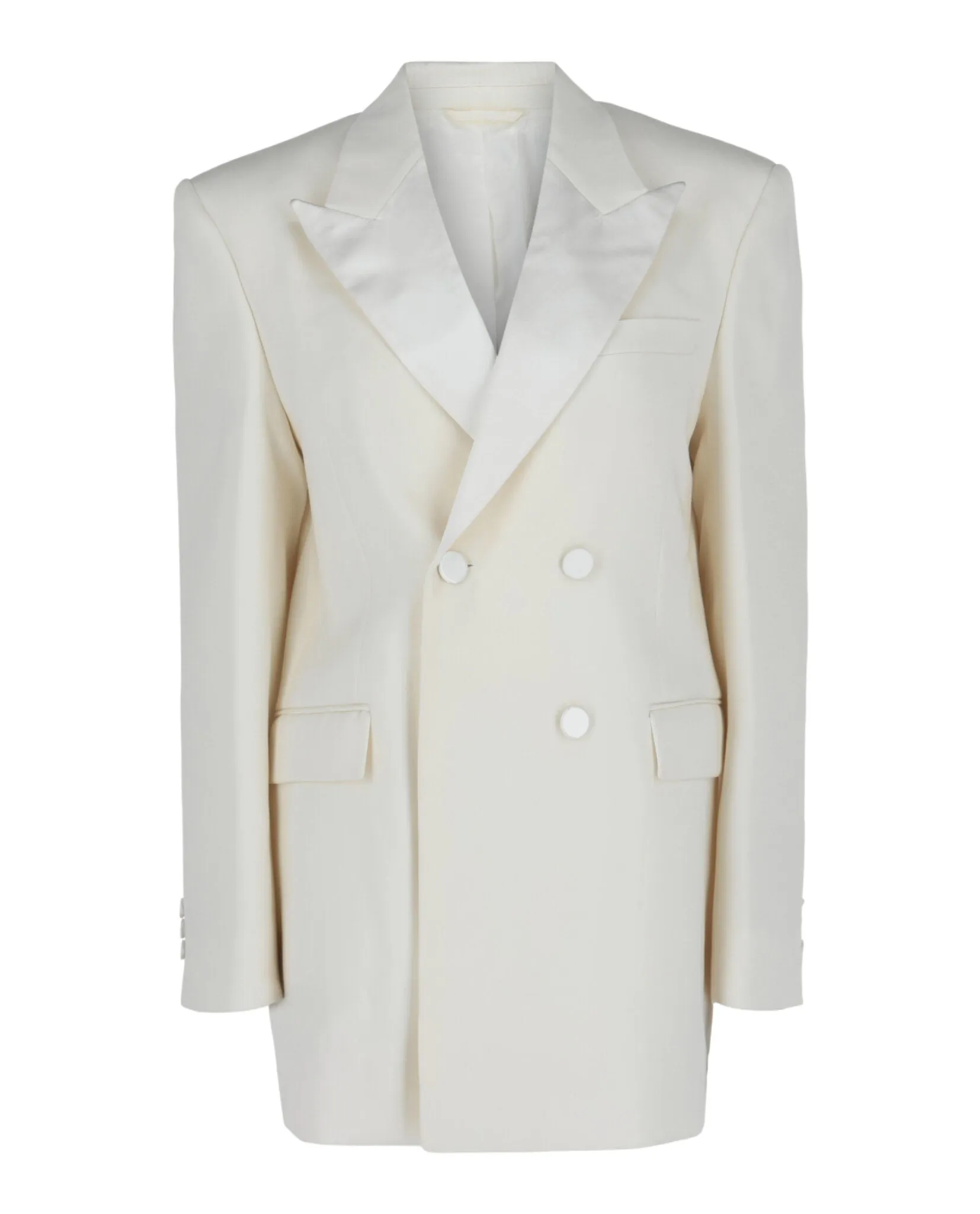 Double-Breasted Satin Trimmed Jacket sold by Lord & Taylor product image thumbnail 5