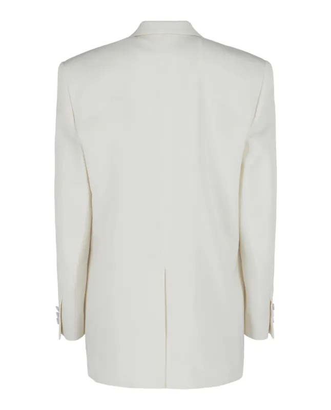 Double-Breasted Satin Trimmed Jacket made by Givenchy