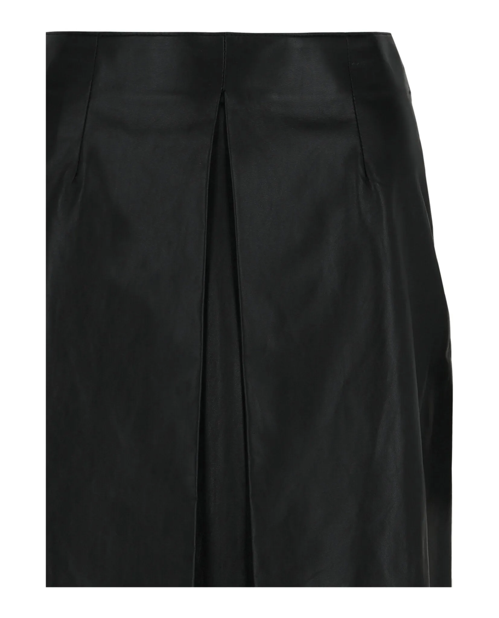 Pleated-Front Leather Midi Skirt sold by Lord & Taylor product image thumbnail 2