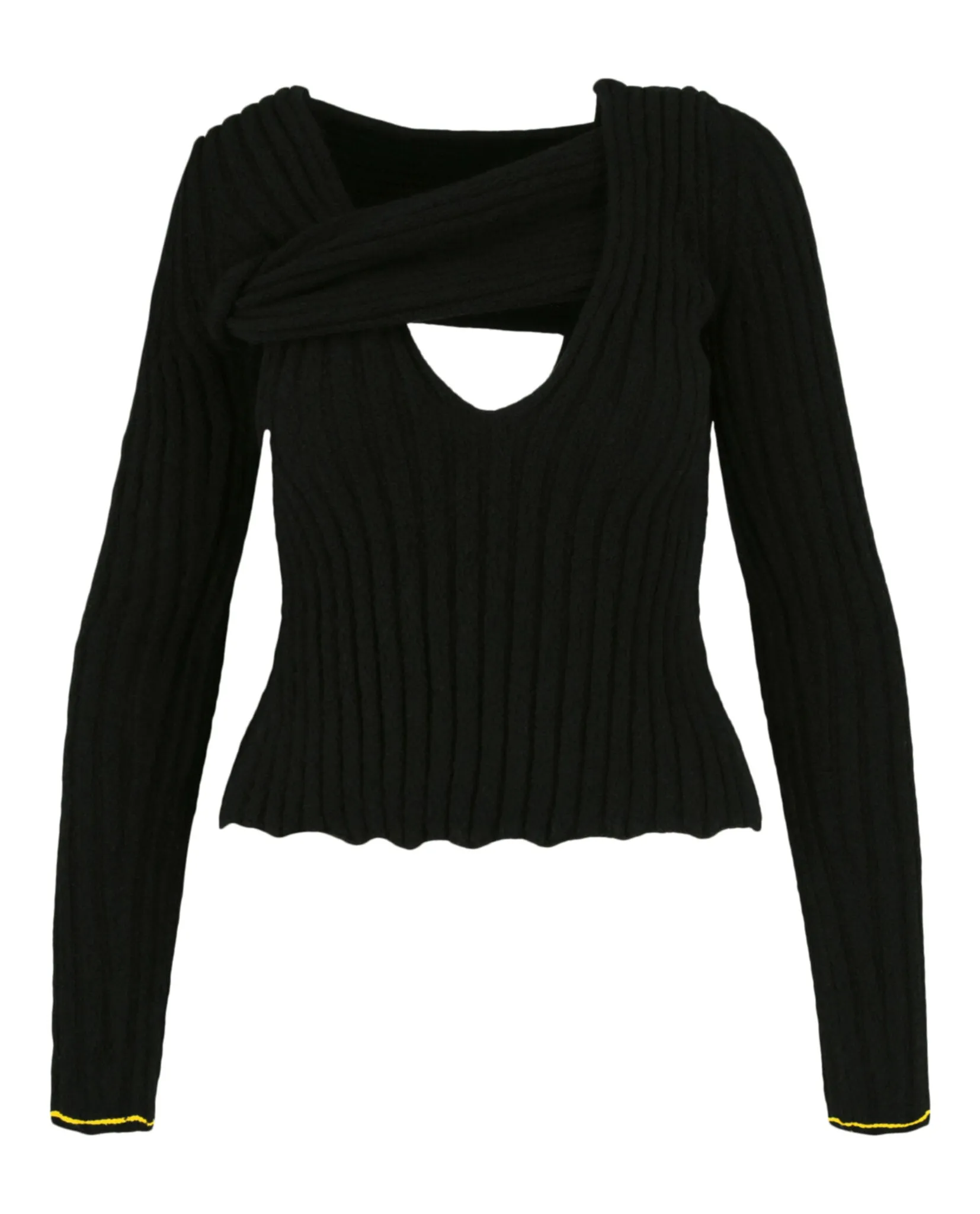 Bottega Veneta Asymmetric V-Neck sold by Lord & Taylor product image thumbnail 5