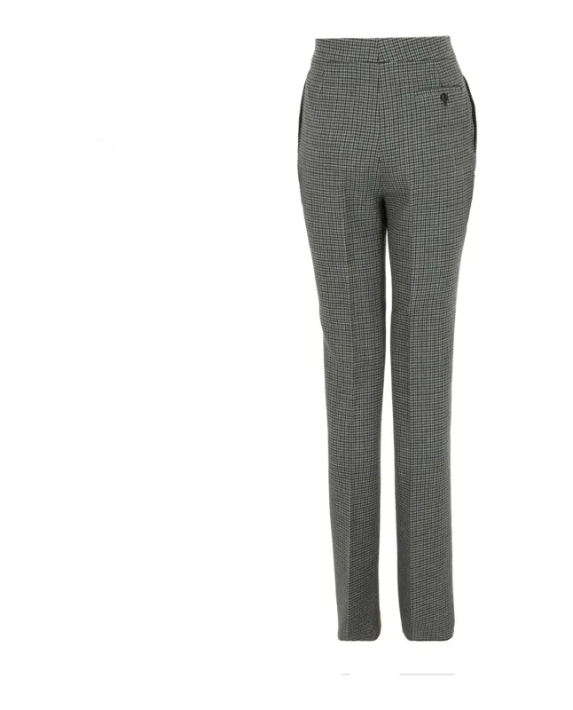 Wool Houndstooth Trousers made by Salvatore Ferragamo