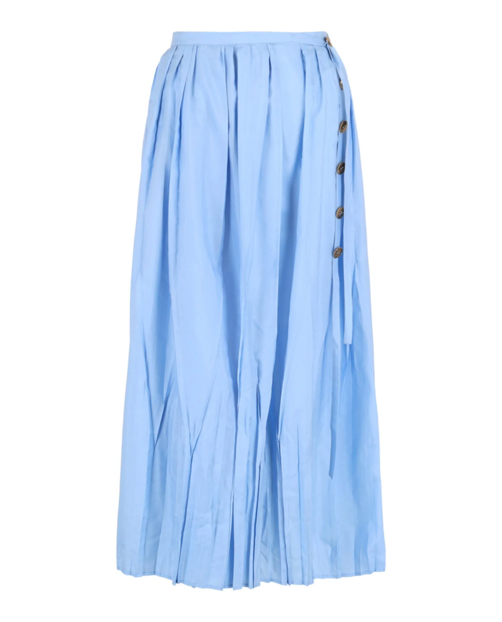 Pleated Wrap Midi Skirt sold by Lord & Taylor product image thumbnail 3
