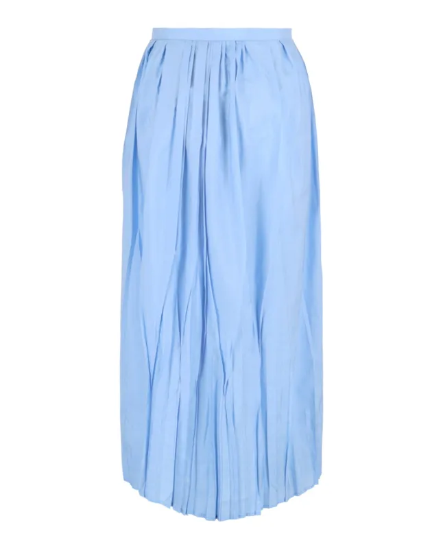 Pleated Wrap Midi Skirt made by Salvatore Ferragamo
