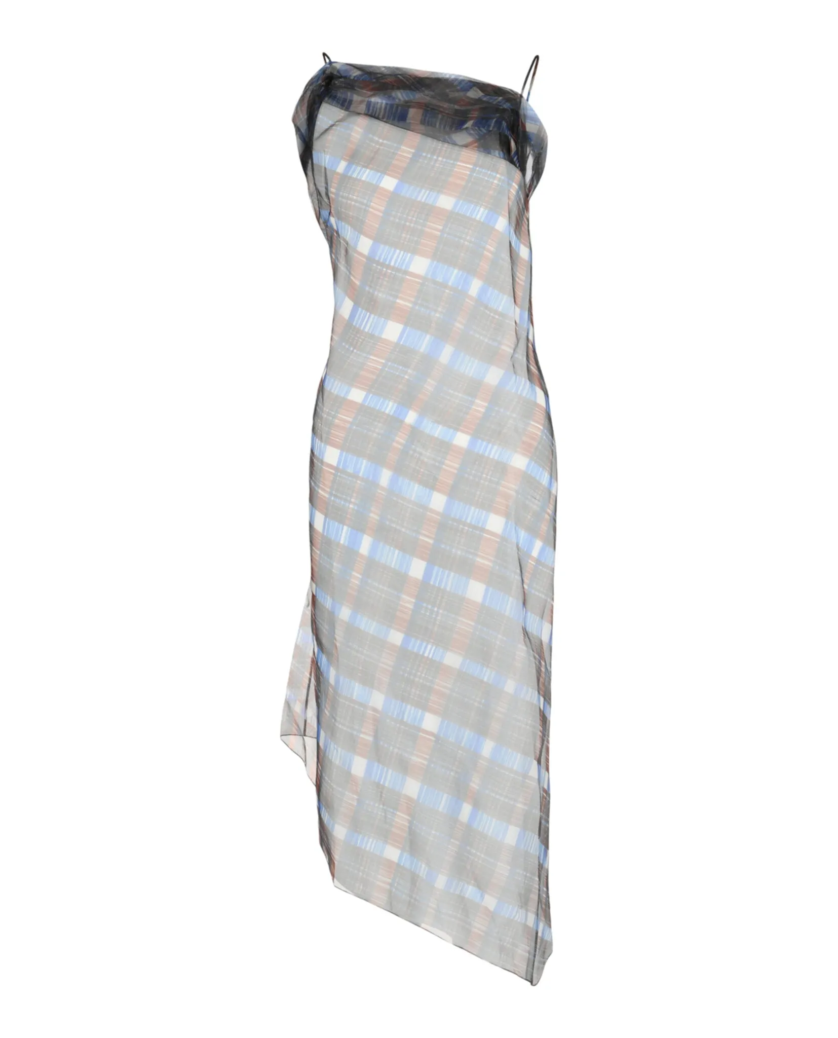 Organza Plaid-Check Midi Dress sold by Lord & Taylor product image thumbnail 5