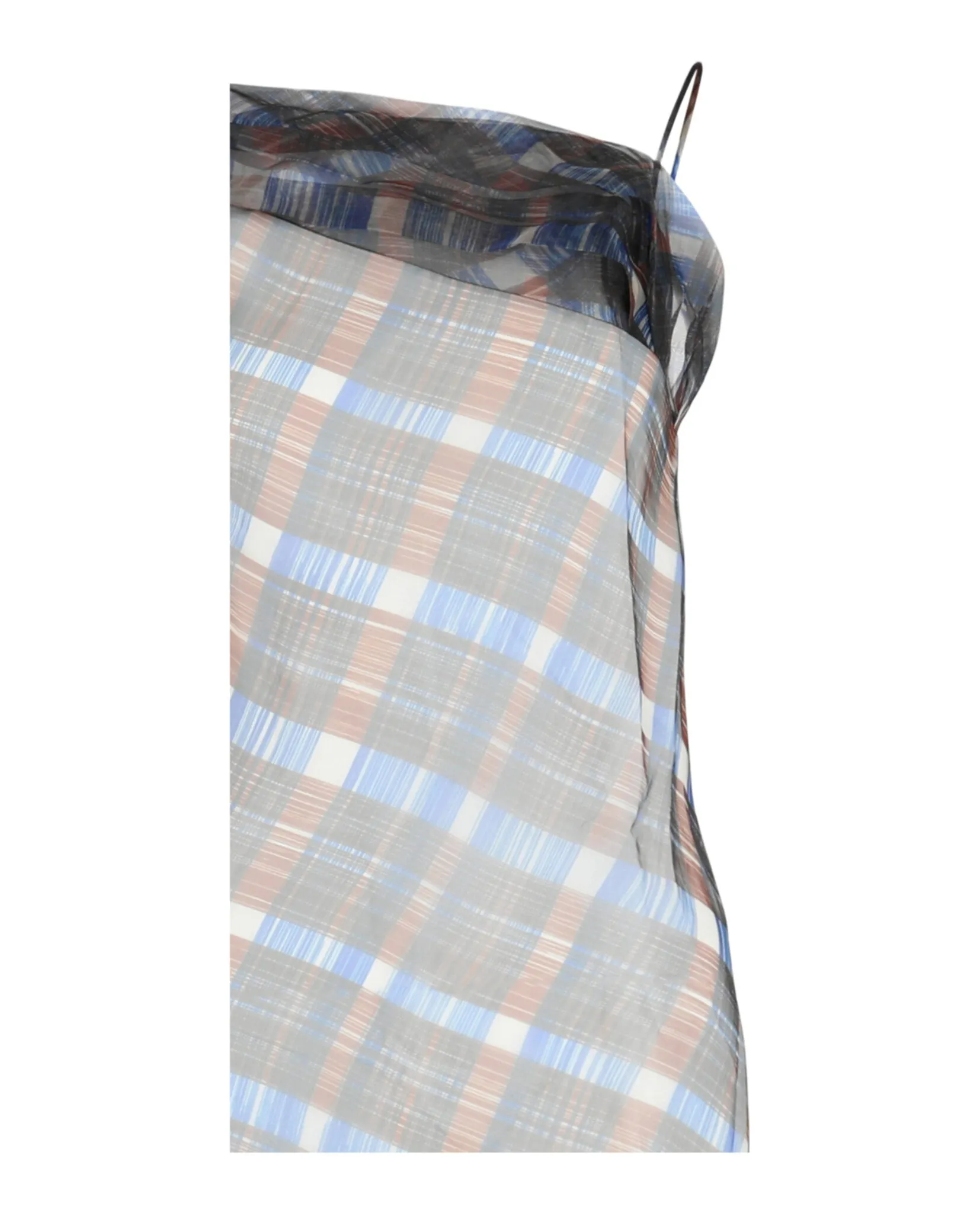 Organza Plaid-Check Midi Dress sold by Lord & Taylor product image thumbnail 2