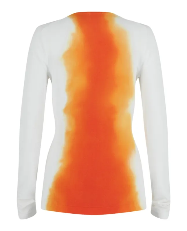 Ombre Knit Long Sleeve Top made by Salvatore Ferragamo