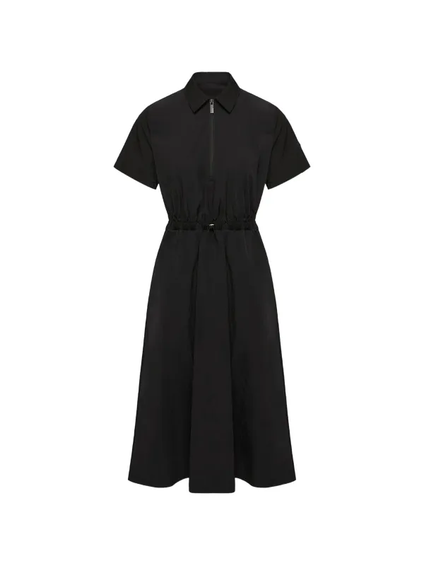 DRAWSTRING-WAIST ZIP-UP MIDI DRESS made by Moncler