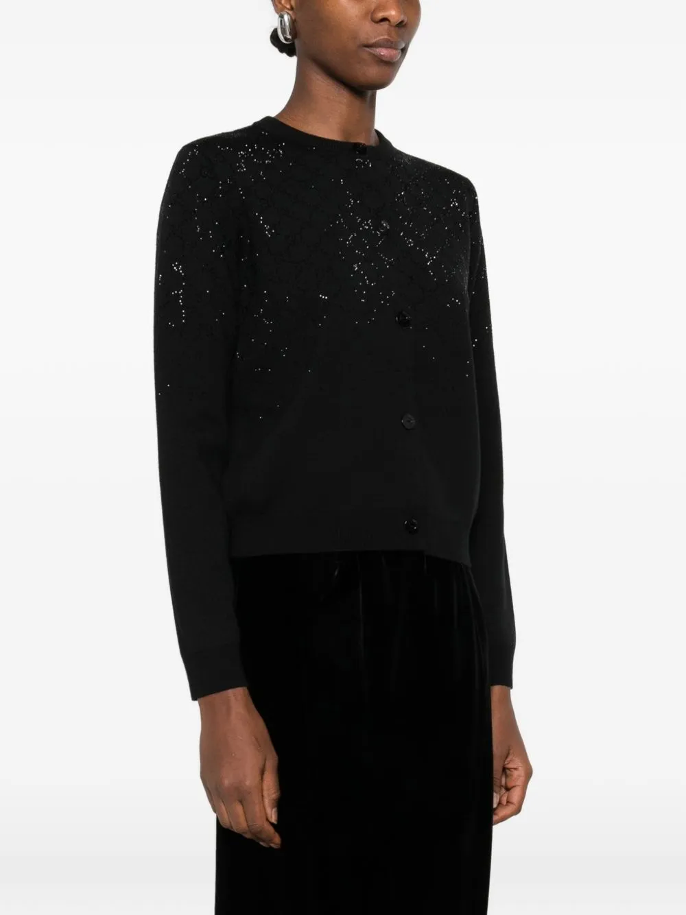 CARDIGAN WITH CRYSTALS sold by Lord & Taylor product image thumbnail 2