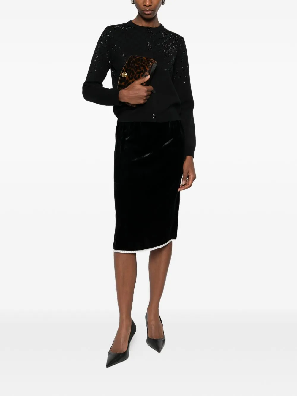 CARDIGAN WITH CRYSTALS sold by Lord & Taylor product image thumbnail 4