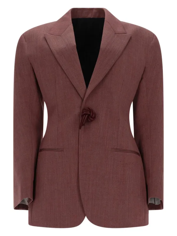 BLAZER IN LANA E LINO made by Bottega Veneta
