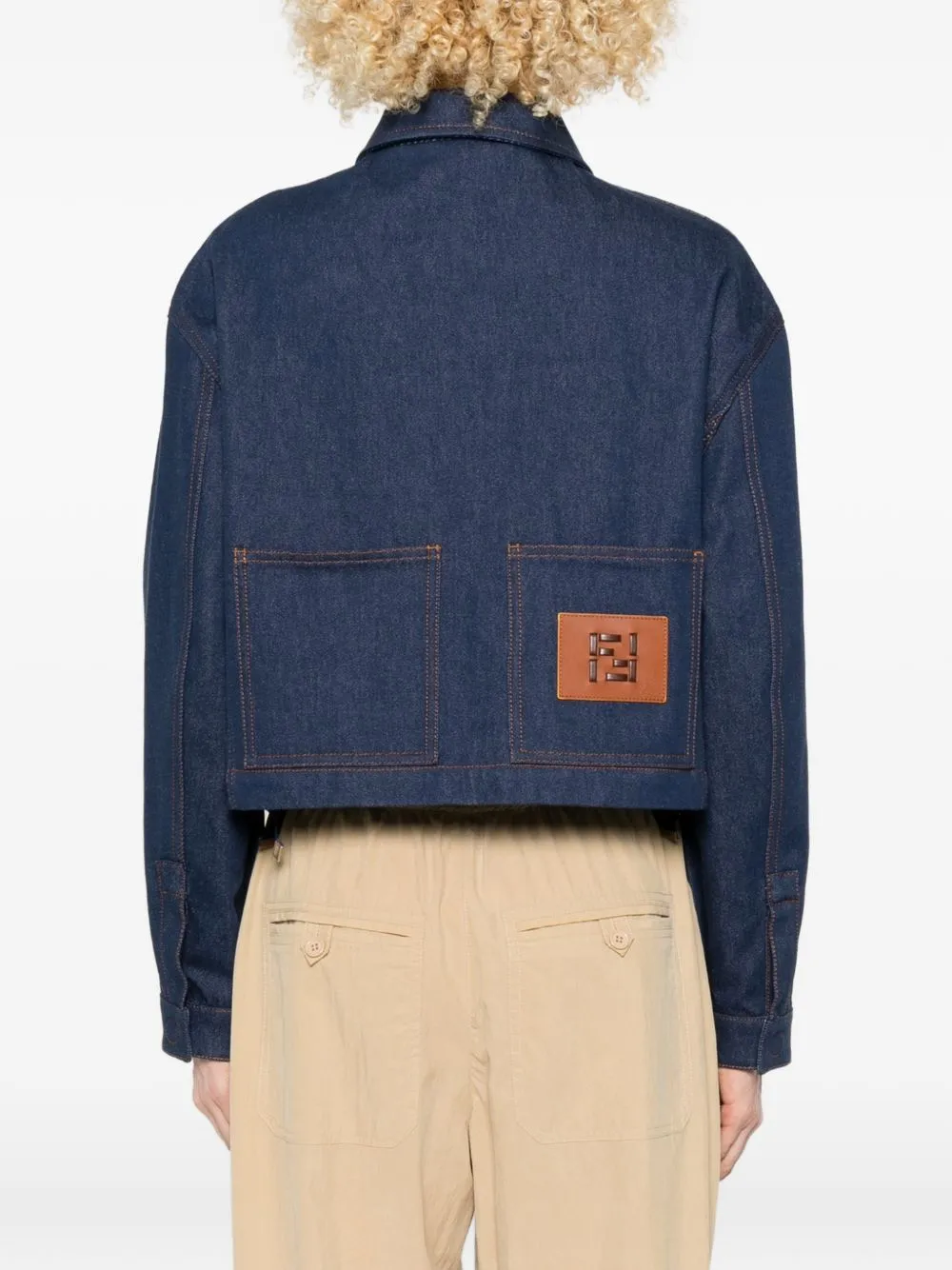 GIACCA IN DENIM CON LOGO RICAMATO sold by Lord & Taylor product image thumbnail 3