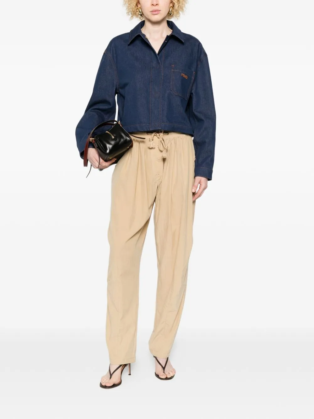 GIACCA IN DENIM CON LOGO RICAMATO sold by Lord & Taylor product image thumbnail 4