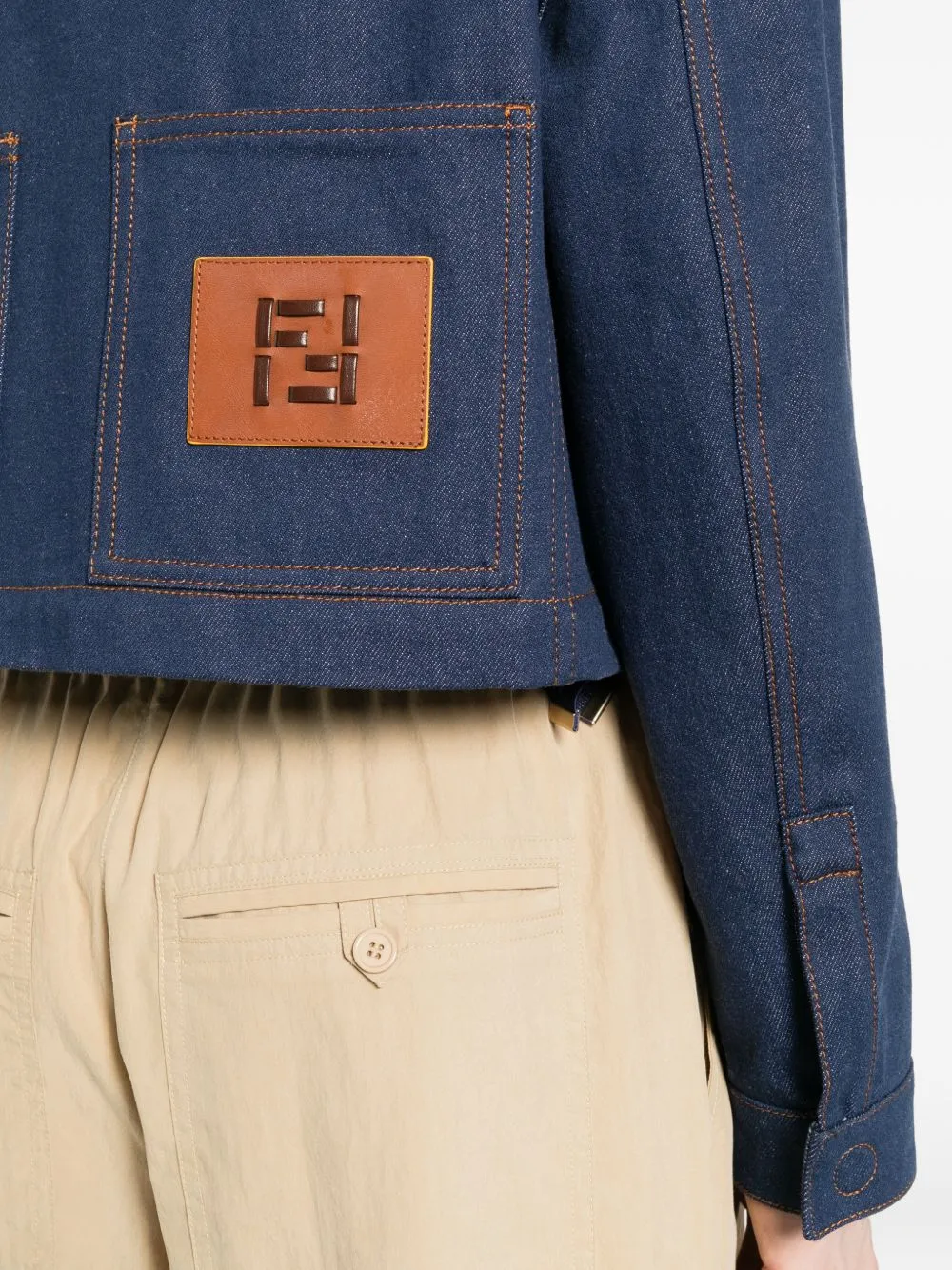 GIACCA IN DENIM CON LOGO RICAMATO sold by Lord & Taylor product image thumbnail 5