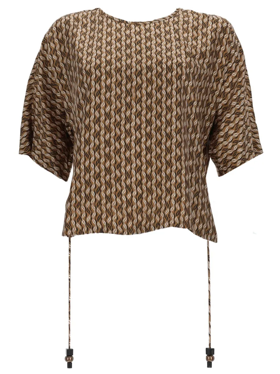 PRINTED SILK BLOUSE sold by Lord & Taylor