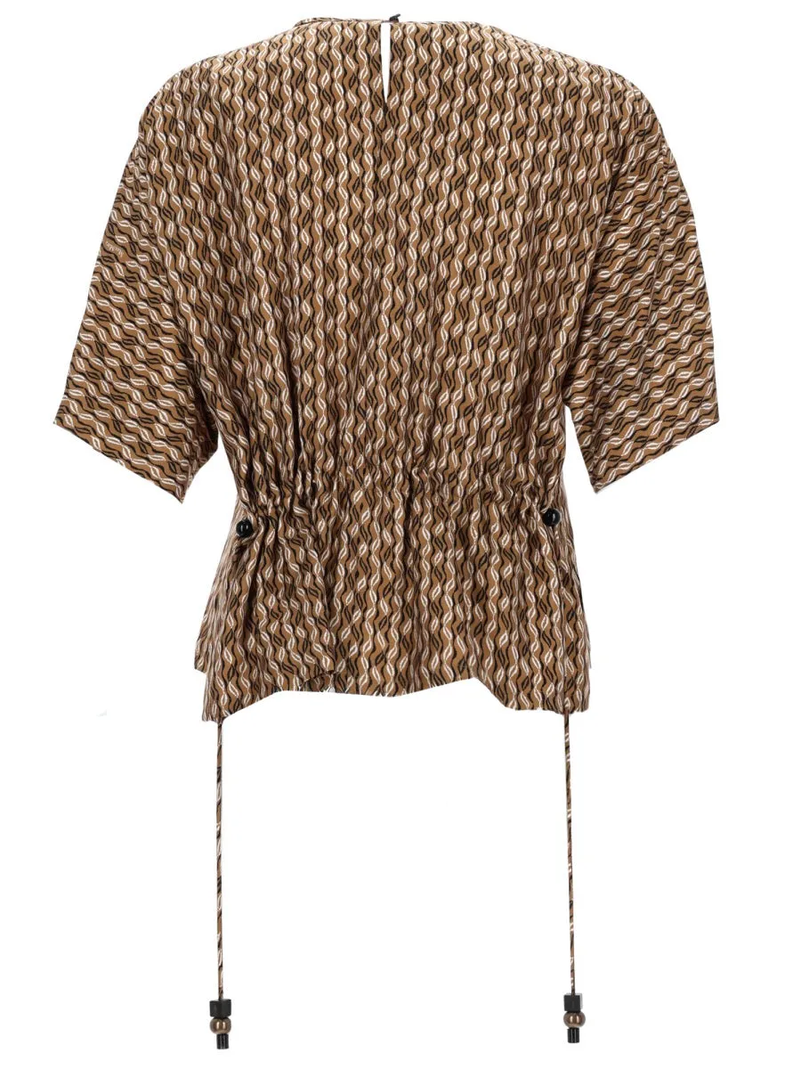 PRINTED SILK BLOUSE sold by Lord & Taylor product image thumbnail 2