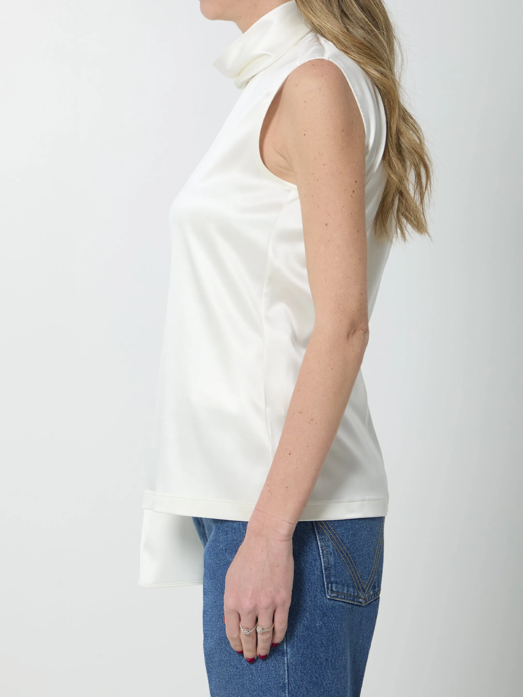 TOP IN SATIN DI SETA sold by Lord & Taylor product image thumbnail 3