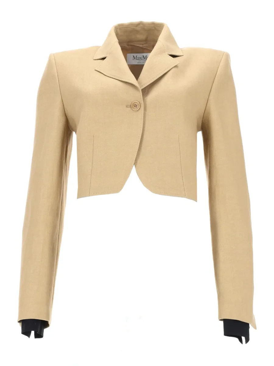 GIACCA CROP IN DIAGONALE DI LINO sold by Lord & Taylor