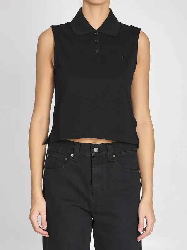 TOP POLO SMANICATO made by Yves Saint Laurent