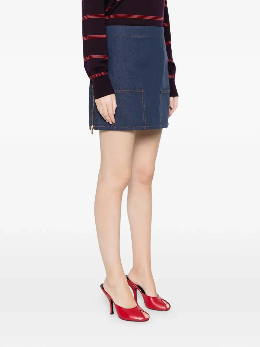 GONNA MINI IN DENIM FF sold by Lord & Taylor product image thumbnail 3