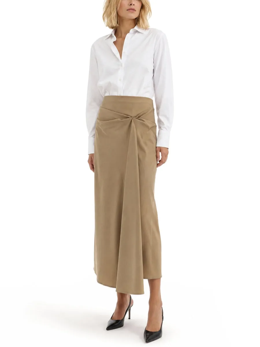 GONNA MIDI DRAPPEGGIATA sold by Lord & Taylor product image thumbnail 2