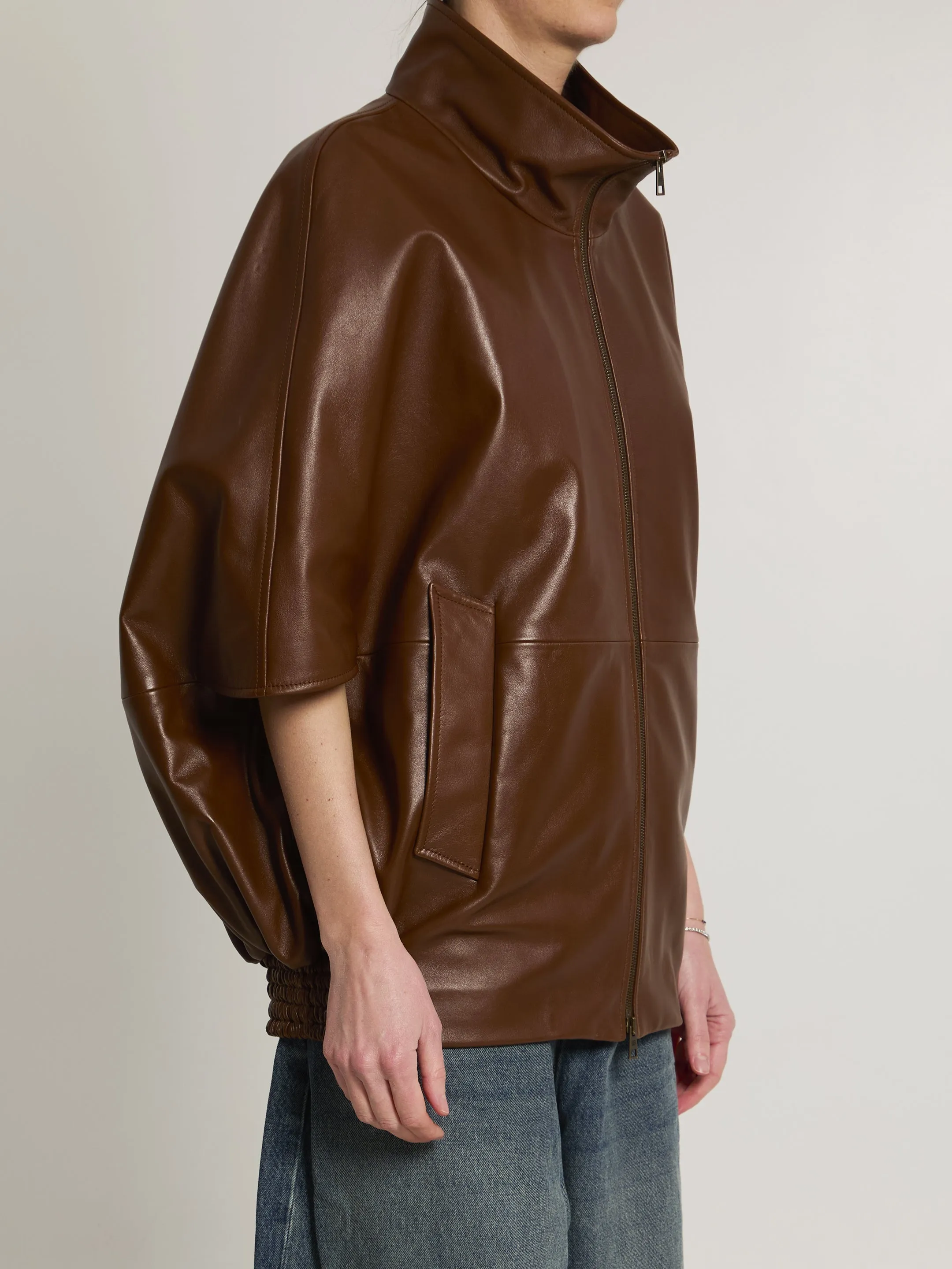 GIACCA IN PELLE CON ZIP sold by Lord & Taylor product image thumbnail 2