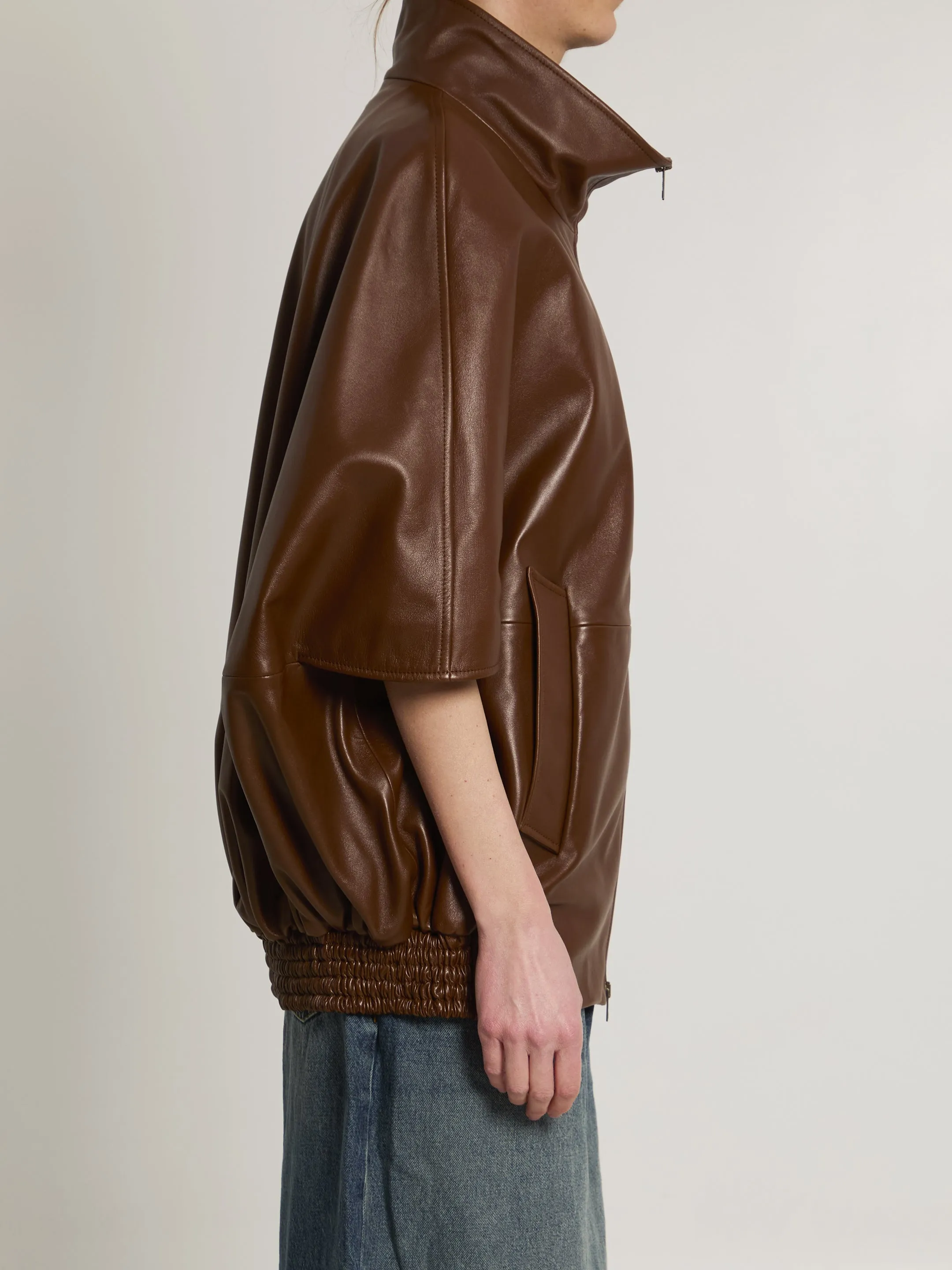 GIACCA IN PELLE CON ZIP sold by Lord & Taylor product image thumbnail 3