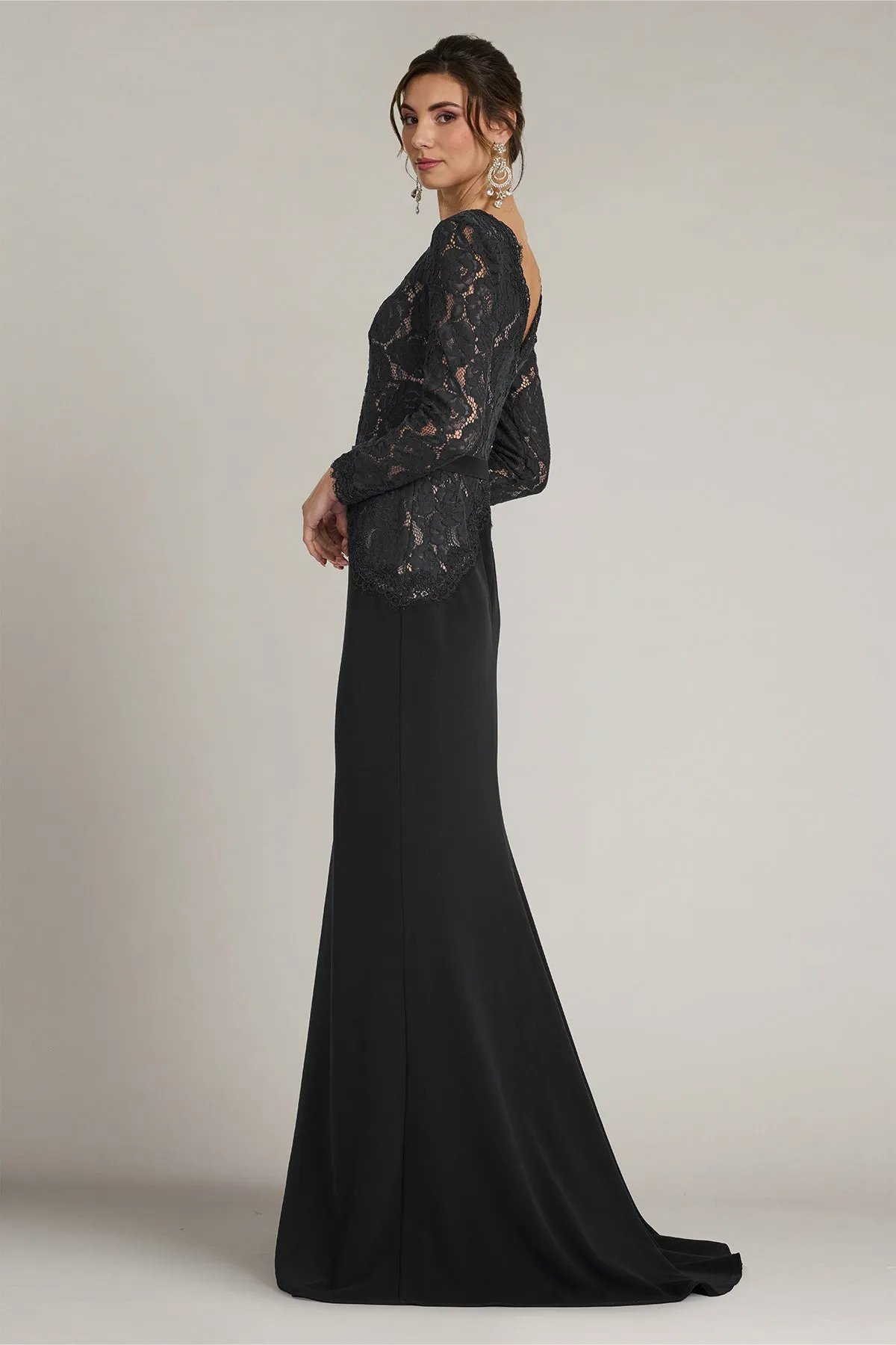 Corwin Embroidered Illusion Gown sold by Lord & Taylor product image thumbnail 4