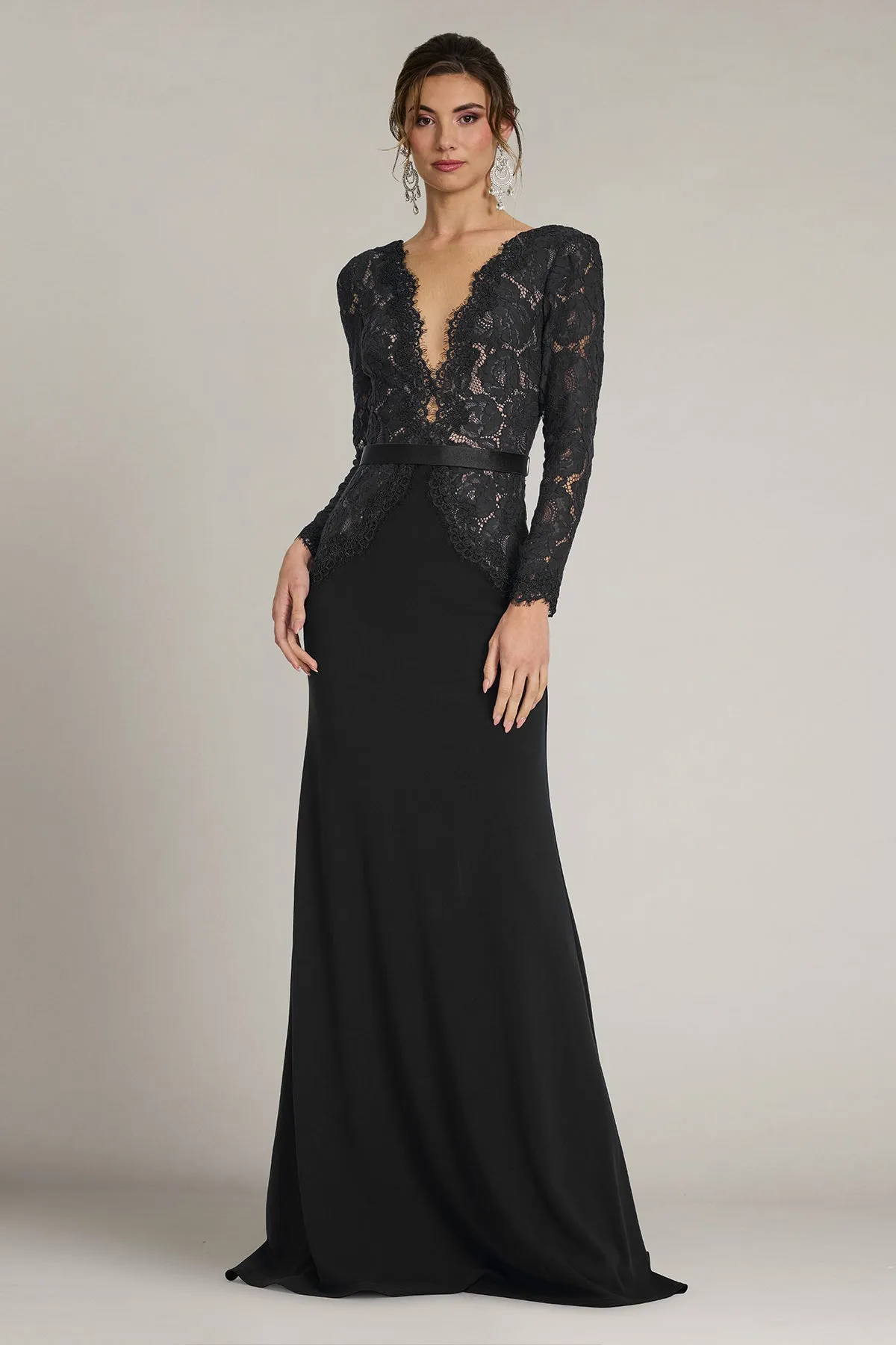 Corwin Embroidered Illusion Gown sold by Lord & Taylor product image thumbnail 2